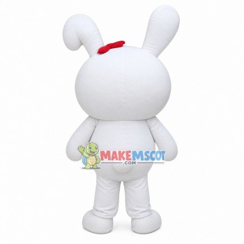 Cute Cartoon Blush Rabbit Mascot Costume Cute Cartoon Blush Rabbit Mascot Costume