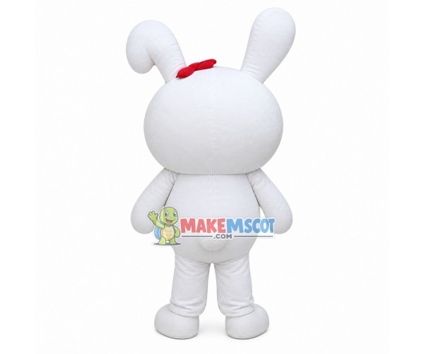 Cute Cartoon Blush Rabbit Mascot Costume Cute Cartoon Blush Rabbit Mascot Costume