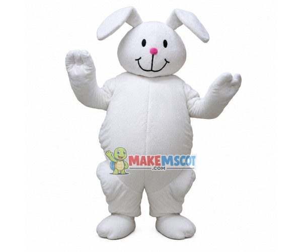 Rabbit With Inflated Body Mascot Costume Rabbit With Inflated Body Mascot Costume
