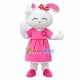 Bunny Sister In Lace Dress Mascot Costume Bunny Sister In Lace Dress Mascot Costume