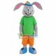 Male Rabbit With Smile Face Mascot Costume Male Rabbit With Smile Face Mascot Costume