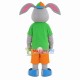 Male Rabbit With Smile Face Mascot Costume Male Rabbit With Smile Face Mascot Costume