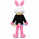 Neat Rabbit In Sequined Coat Mascot Costume