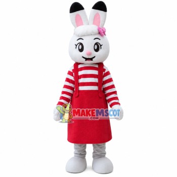 Beautifully Dressed Beauty Rabbit Mascot Costume