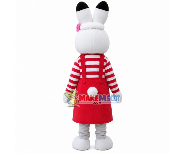 Beautifully Dressed Beauty Rabbit Mascot Costume Beautifully Dressed Beauty Rabbit Mascot Costume