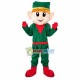 Christmas Elf In Green Suit Mascot Costume Christmas Elf In Green Suit Mascot Costume