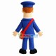 Responsible Postman With Glasses Mascot Costume Responsible Postman With Glasses Mascot Costume