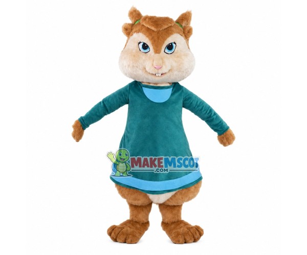 Energetic Little Chipmunk Mascot Costume Energetic Little Chipmunk Mascot Costume