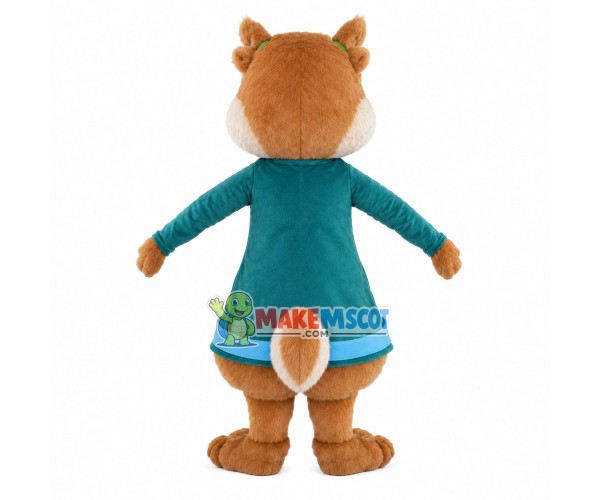 Energetic Little Chipmunk Mascot Costume Energetic Little Chipmunk Mascot Costume