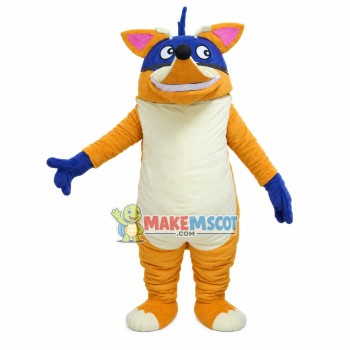 Cautious Rogue Mouse Mascot Costume Cautious Rogue Mouse Mascot Costume