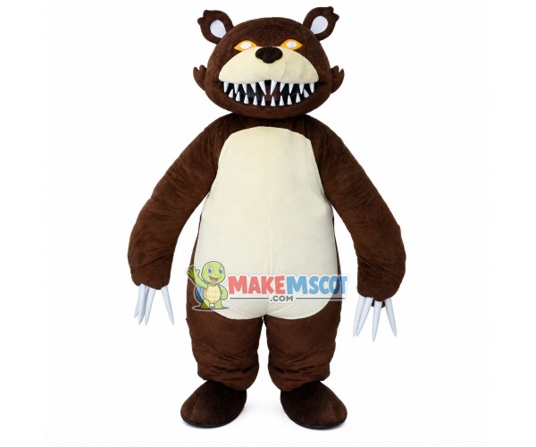 Terrible Violent Bear With Sharp Claws Mascot Costume Terrible Violent Bear With Sharp Claws Mascot Costume