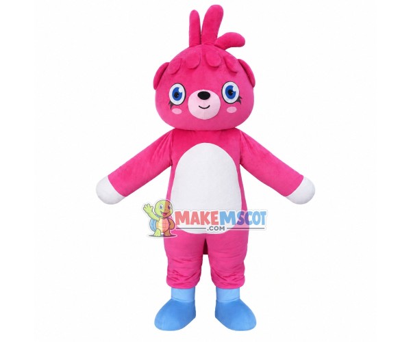 Adult Likable Pink Bear Mascot Costume Adult Likable Pink Bear Mascot Costume