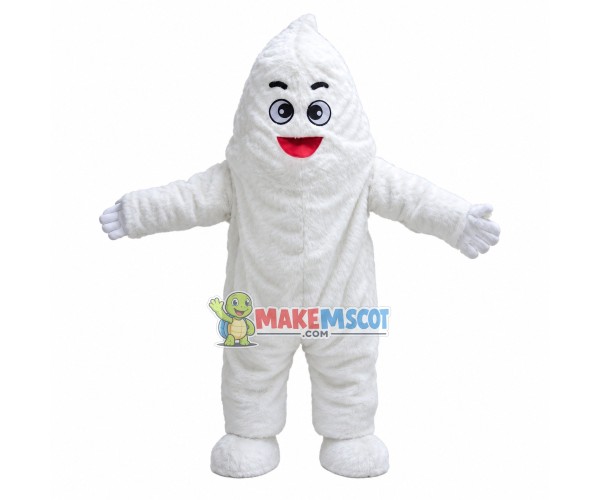 Breathable Pure White Snow Monster Mascot Costume Breathable Pure White Snow Monster Mascot Costume