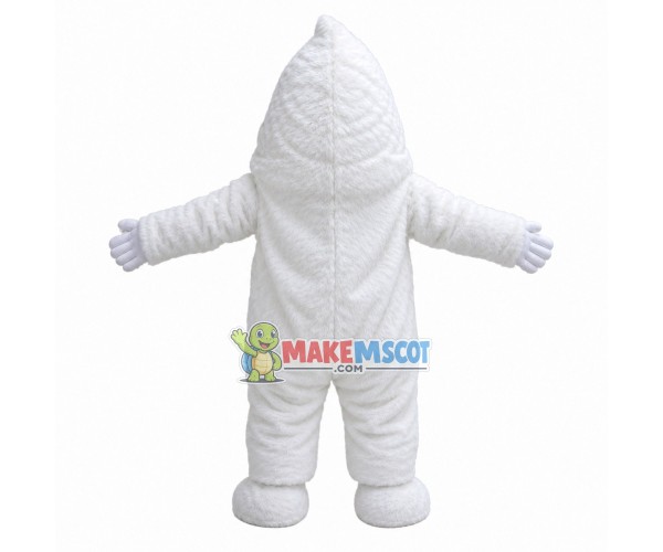 Breathable Pure White Snow Monster Mascot Costume