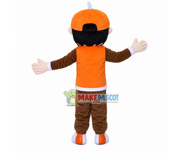 The Little Boy of Lightning Team Mascot Costume The Little Boy of Lightning Team Mascot Costume