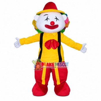 Entertaining Funny Clown Cartoon Mascot Costume Entertaining Funny Clown Cartoon Mascot Costume