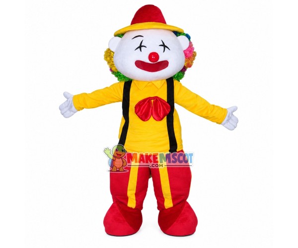 Entertaining Funny Clown Cartoon Mascot Costume Entertaining Funny Clown Cartoon Mascot Costume