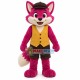 Funny Doll With Rose Red Furry Head Mascot Costume Funny Doll With Rose Red Furry Head Mascot Costume