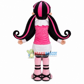 Cool Punk Vampire Girl Mascot Costume Cool Punk Vampire Girl Mascot Costume