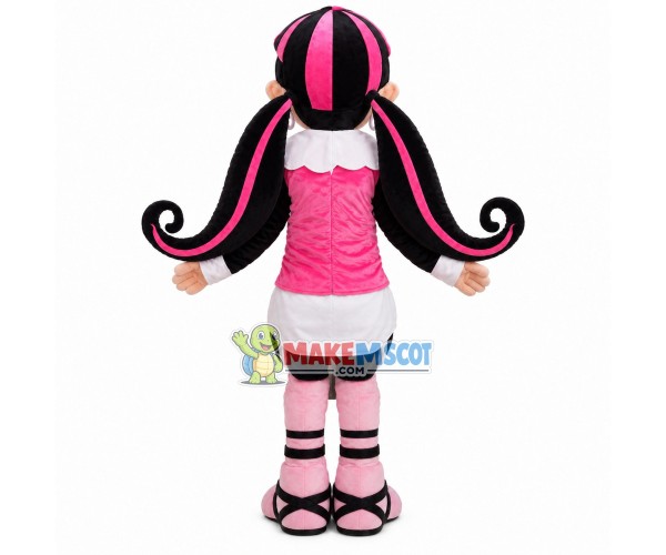 Cool Punk Vampire Girl Mascot Costume Cool Punk Vampire Girl Mascot Costume