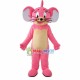 Pink Jerry Mouse Cartoon Mascot Costume Pink Jerry Mouse Cartoon Mascot Costume