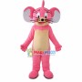 Pink Jerry Mouse Cartoon Mascot Costume