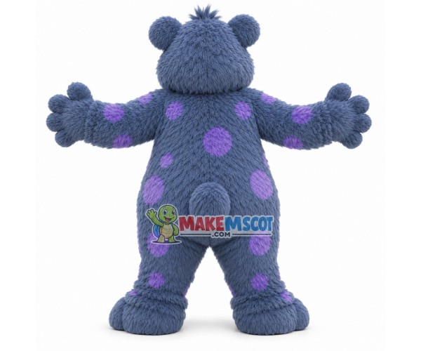 Pleased Blue Monster Sullivan Mascot Costume Pleased Blue Monster Sullivan Mascot Costume