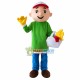 Buyer Boy Carrying Basket Mascot Costume