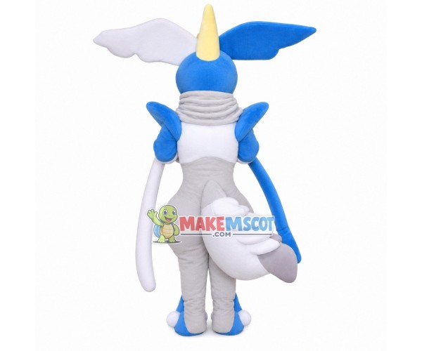 Ice-based Pokemon White Kyurem Mascot Costume Ice-based Pokemon White Kyurem Mascot Costume