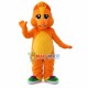 Orange Baby Triceratop Mascot Costume Orange Baby Triceratop Mascot Costume