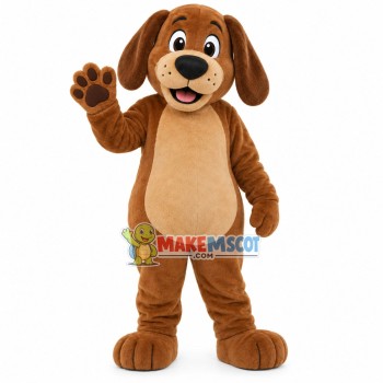 Big-nosed Dog Biting Food Mascot Costume