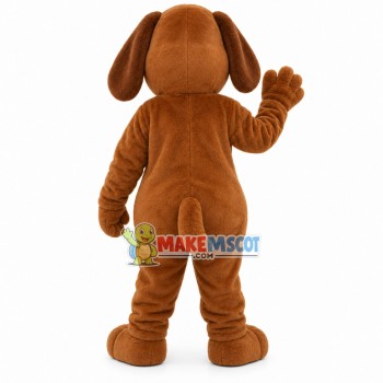 Big-nosed Dog Biting Food Mascot Costume Big-nosed Dog Biting Food Mascot Costume