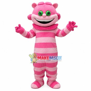 Cartoon Smiling Cheshire Cat Mascot Costume