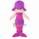 Little Mermaid Princess With Purple Hair Mascot Costume Little Mermaid Princess With Purple Hair Mascot Costume