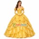 Princess Belle In The Yellow Dress Mascot Costume Princess Belle In The Yellow Dress Mascot Costume