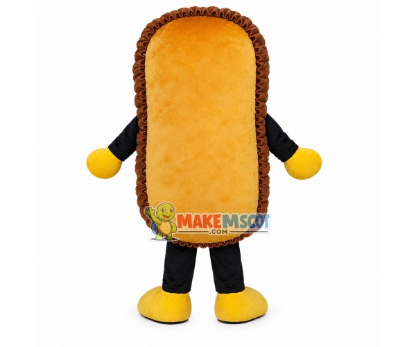 Chocolate Sandwich Bread Mascot Costume Chocolate Sandwich Bread Mascot Costume