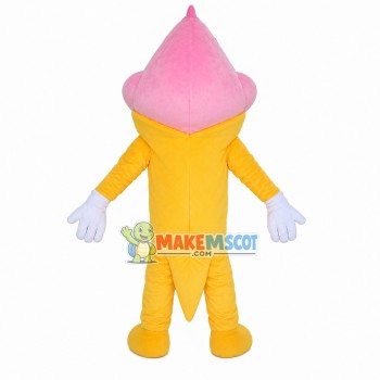 Strawberry Cone of Different Flavors Crispbread Mascot Costume Strawberry Cone of Different Flavors Crispbread Mascot Costume