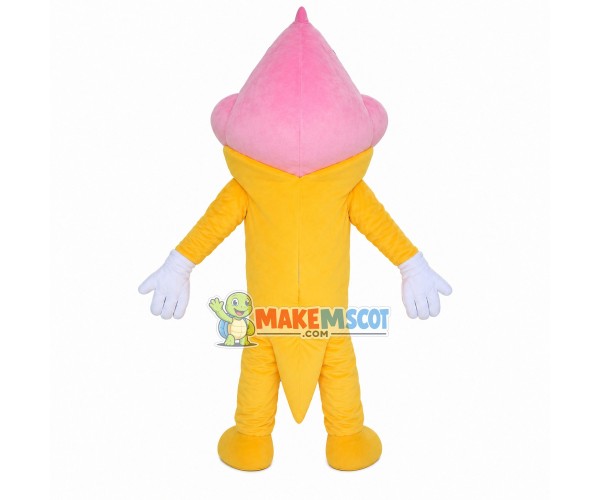 Strawberry Cone of Different Flavors Crispbread Mascot Costume Strawberry Cone of Different Flavors Crispbread Mascot Costume
