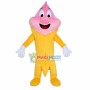 Strawberry Cone of Different Flavors Crispbread Mascot Costume