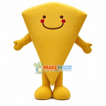 Piece of Cheesecake Cartoon Mascot Costume Piece of Cheesecake Cartoon Mascot Costume