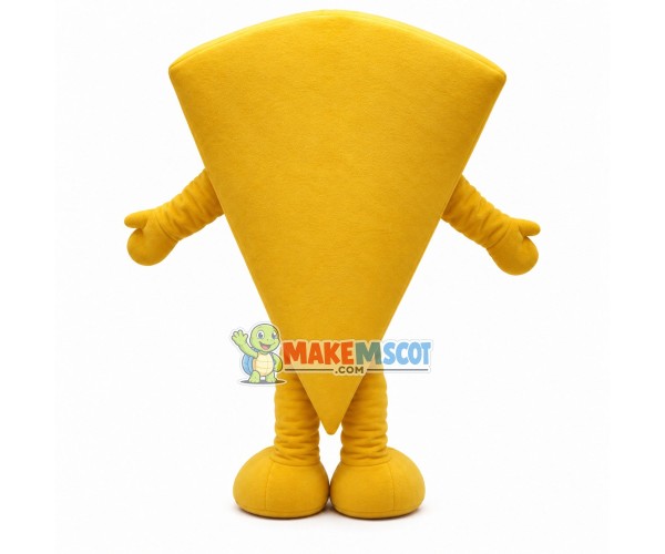 Piece of Cheesecake Cartoon Mascot Costume Piece of Cheesecake Cartoon Mascot Costume