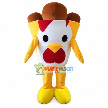 Printed Full Cup of Raw Chocolate Mascot Costume