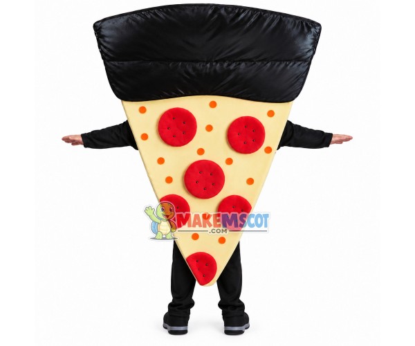 Cheese Pizza With Sunglasses Mascot Costume Cheese Pizza With Sunglasses Mascot Costume