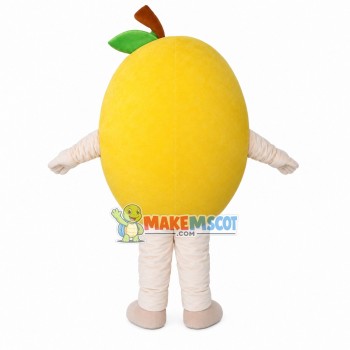 Orange Hair Cartoon Lemon Doll Mascot Costume Orange Hair Cartoon Lemon Doll Mascot Costume