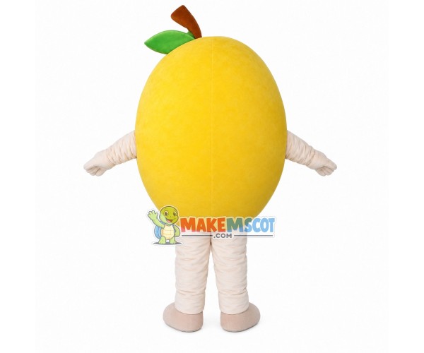 Orange Hair Cartoon Lemon Doll Mascot Costume Orange Hair Cartoon Lemon Doll Mascot Costume