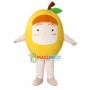 Orange Hair Cartoon Lemon Doll Mascot Costume
