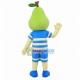 Cartoon Green Fragrant Pear Doll Mascot Costume Cartoon Green Fragrant Pear Doll Mascot Costume