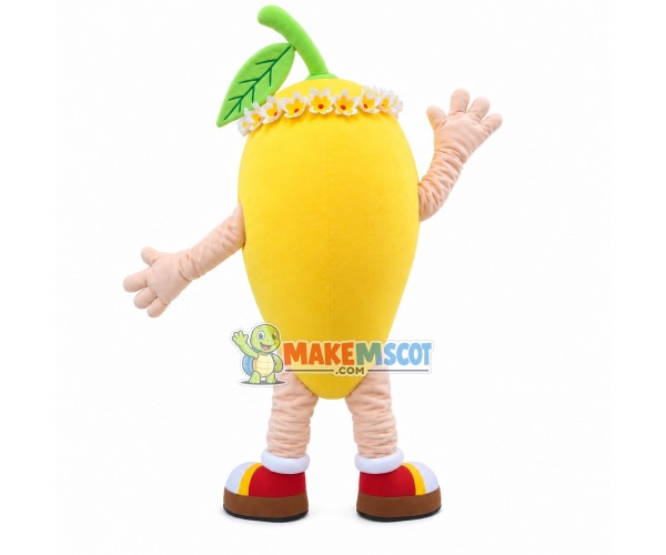 Tropical Mango With Wreath Mascot Costume