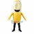 Adult Cartoon Banana With a Bite Mascot Costume