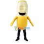 Adult Cartoon Banana With a Bite Mascot Costume